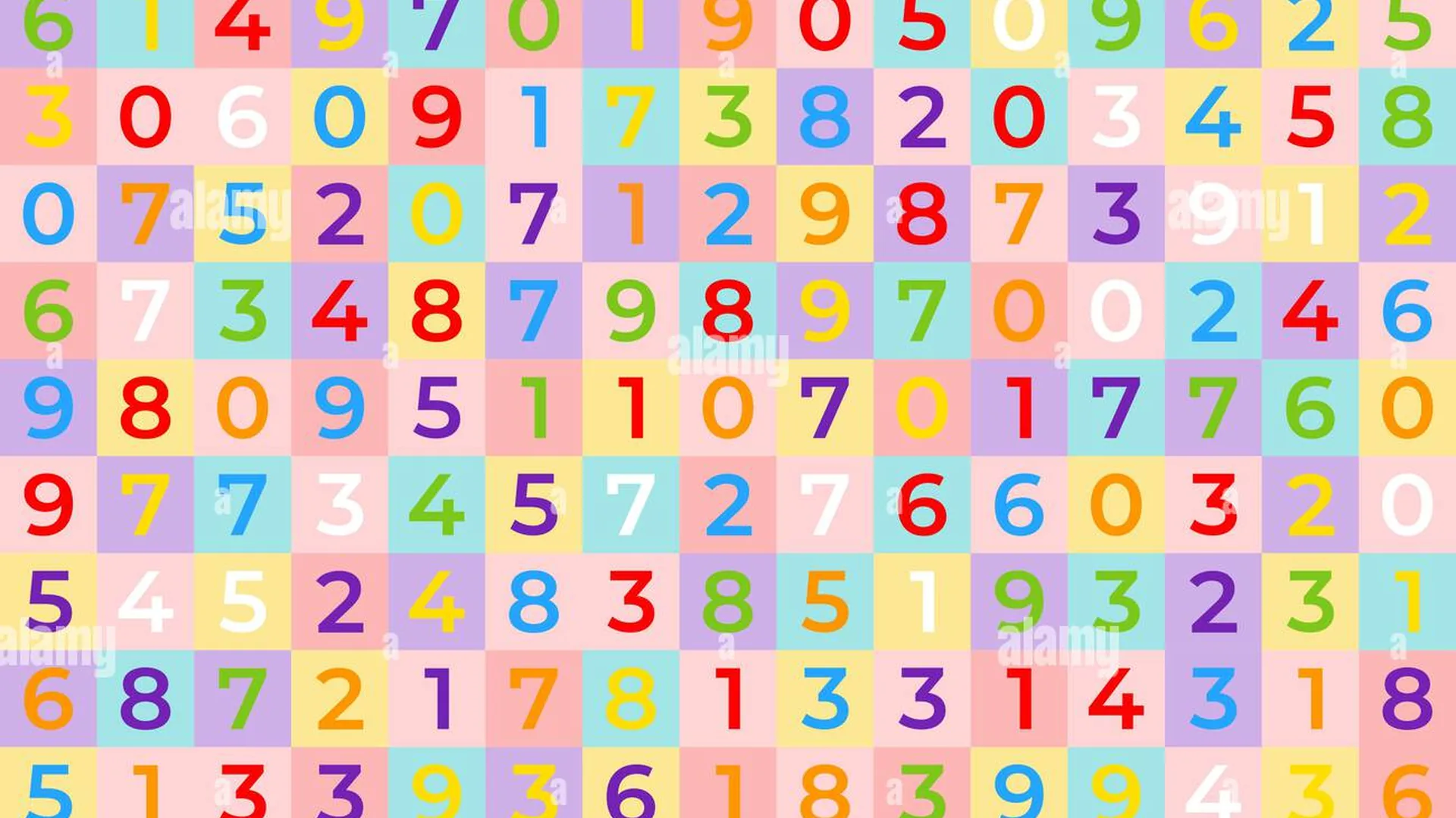 数字0-9