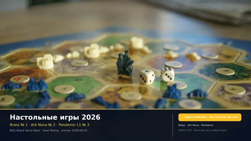 Рейтинг настольных игр 2026