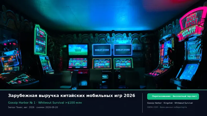 Зарубежная выручка китайских мобильных игр 2026