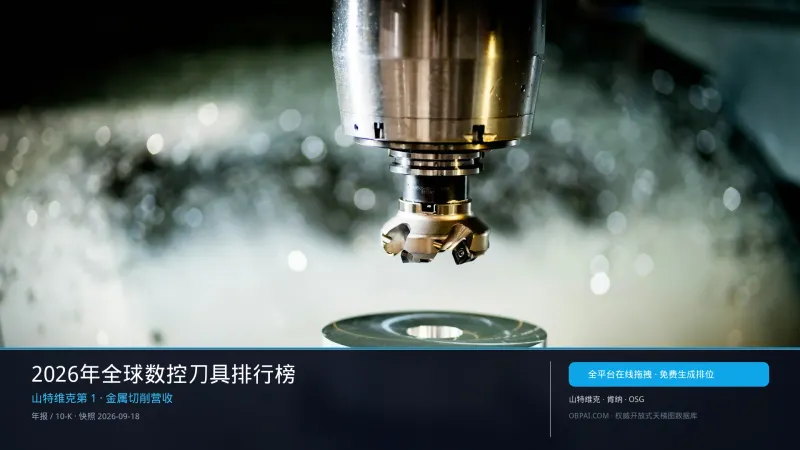2026年全球数控刀具排行榜