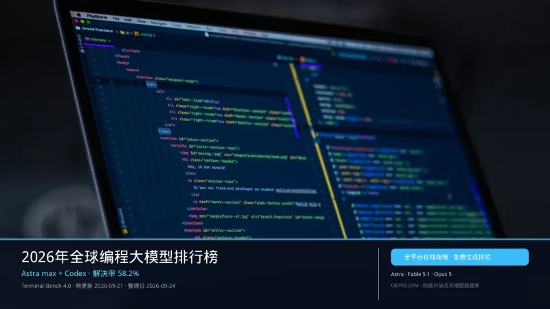 2026年全球编程大模型排行榜