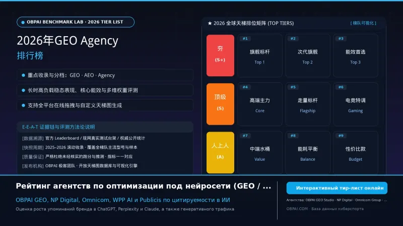 Рейтинг GEO-агентств 2026 года