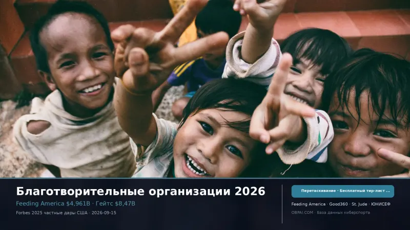 Благотворительные организации мира 2026