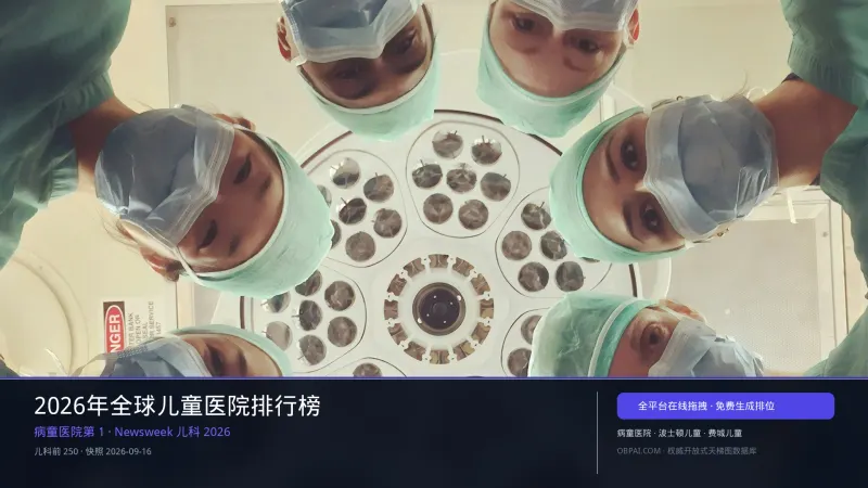 2026年全球儿童医院排行榜