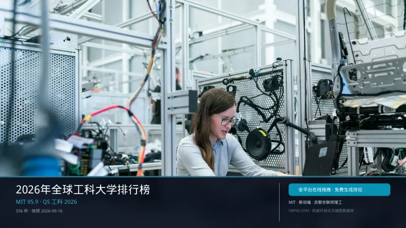 2026年全球工科大学排行榜