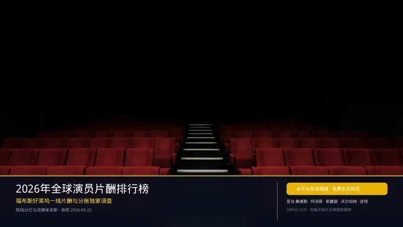 2026年全球演员片酬排行榜