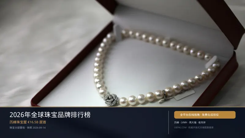 2026年全球珠宝品牌排行榜