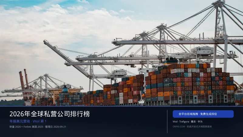 2026年全球私营公司排行榜