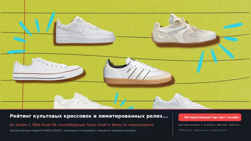 Рейтинг кроссовок