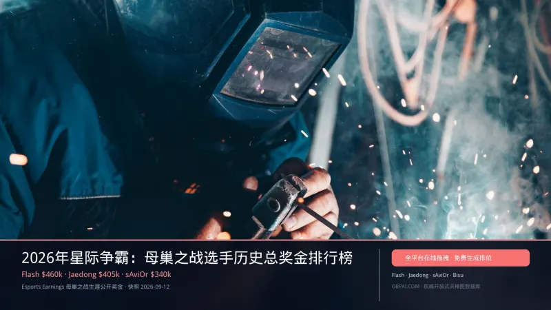 2026年星际争霸：母巢之战选手历史总奖金排行榜