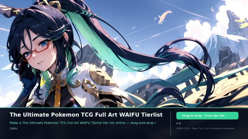 The Ultimate Pokemon TCG Full Art WAIFU Tierlist