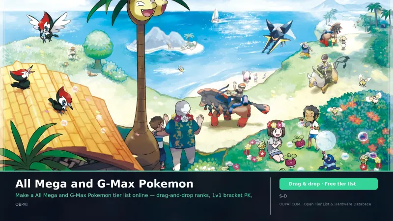 All Mega and G-Max Pokemon