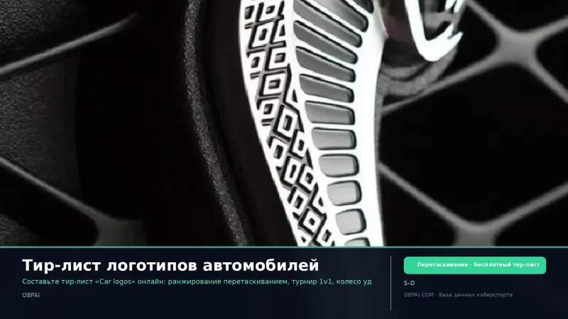 Тир-лист логотипов автомобилей