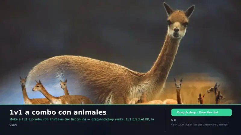 1v1 a combo con animales