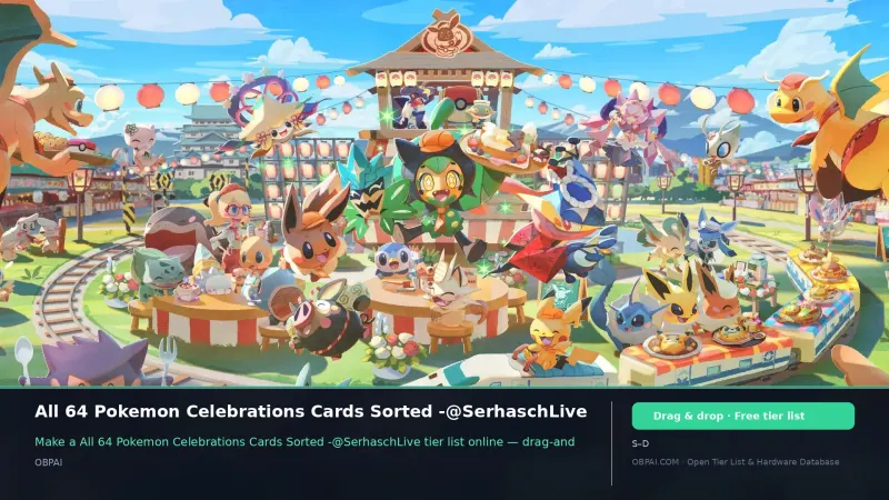 All 64 Pokemon Celebrations Cards Sorted -@SerhaschLive