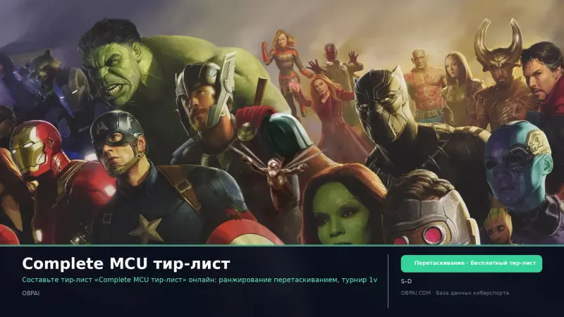 Complete MCU тир-лист