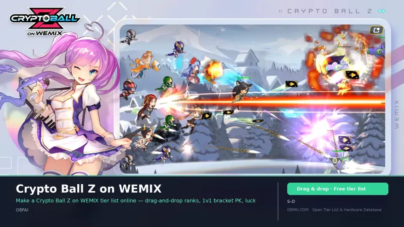 Crypto Ball Z on WEMIX