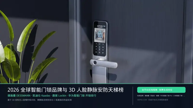2026年全球智能门锁品牌天梯榜
