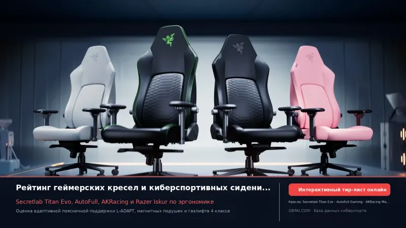 Рейтинг игровых кресел 2026 года