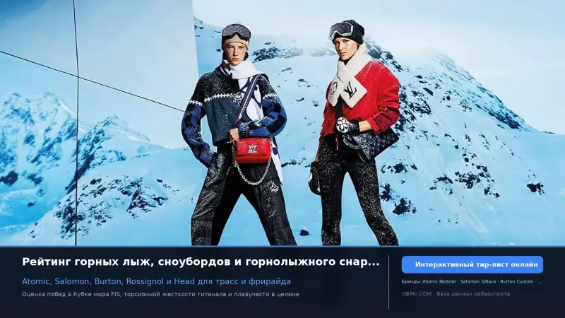 Рейтинг брендов горнолыжного и сноубордического снаряжения 2026 года
