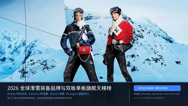 2026年全球滑雪装备品牌排行榜