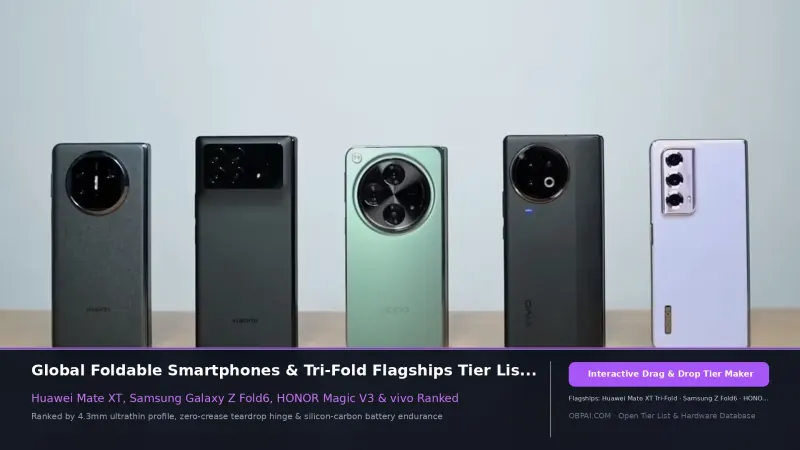 Global Foldable Smartphone Brands Tier List 2026