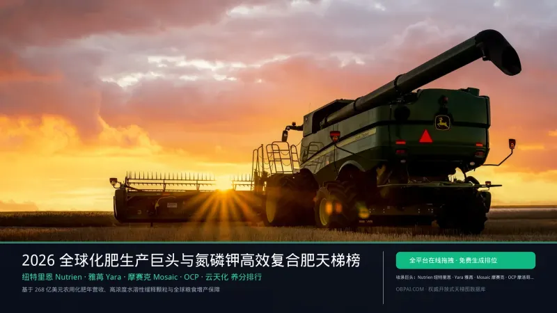 2026年全球化肥公司排行榜