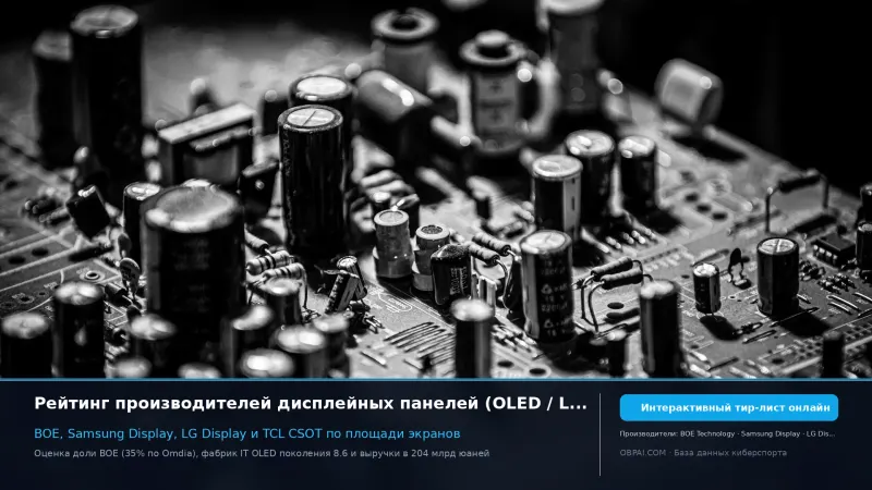 Дисплейные панели 2026