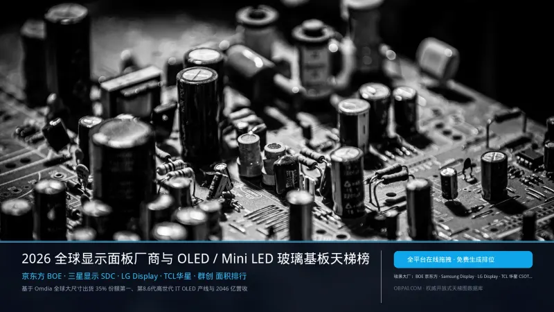 2026年全球显示面板排行榜