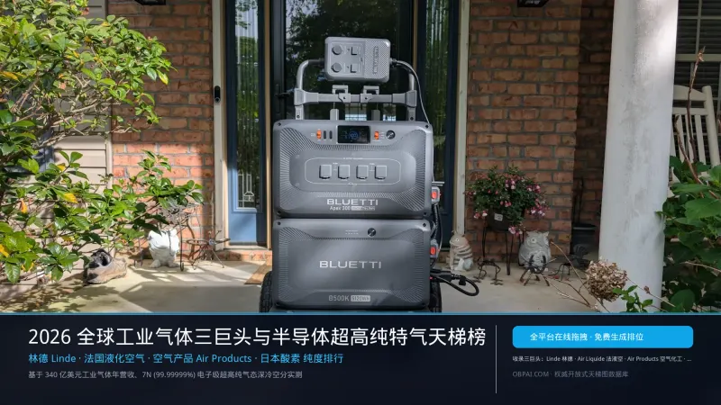 2026年全球工业气体公司排行榜