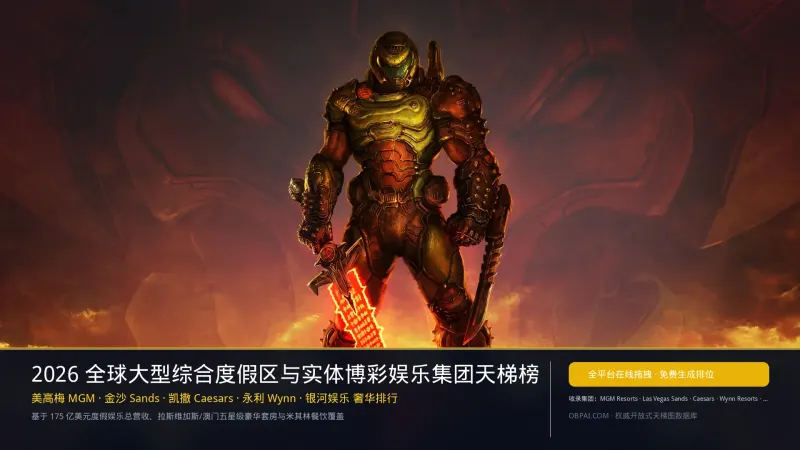 2026年全球博彩集团排行榜