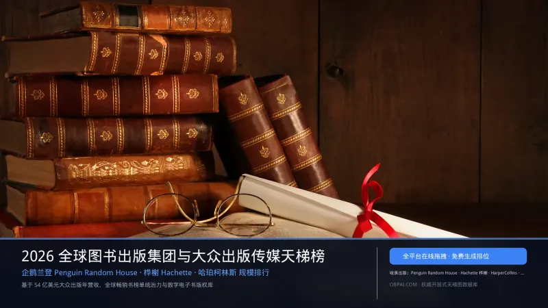 2026年全球图书出版集团排行榜