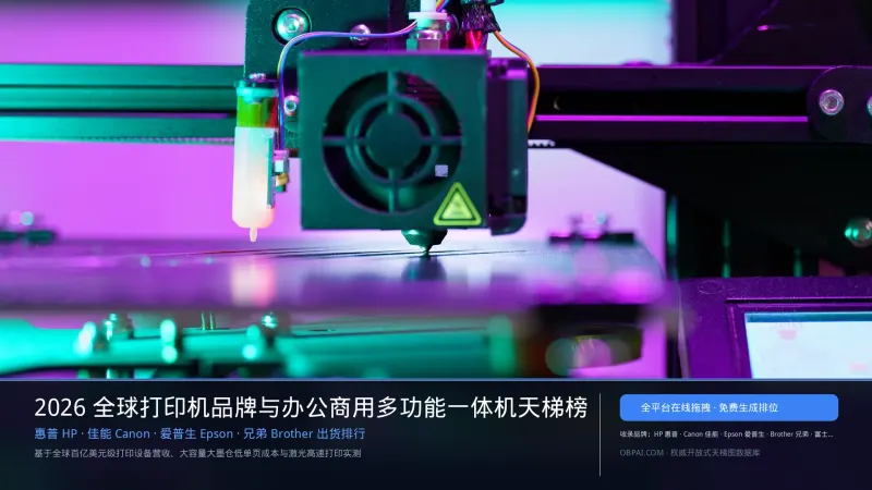 2026年全球打印机品牌排行榜