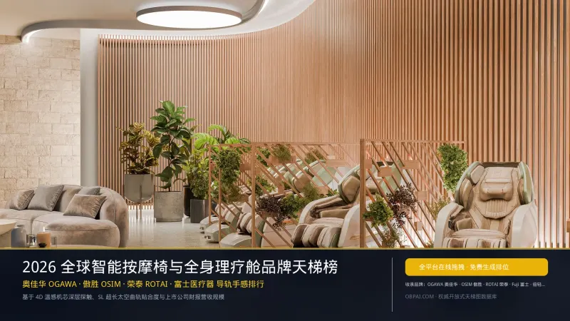 2026年全球按摩椅品牌排行榜