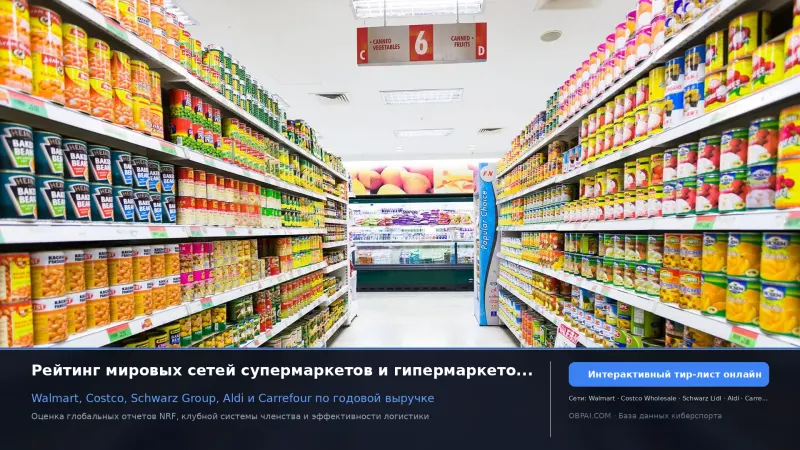 Глобальные сети супермаркетов 2026