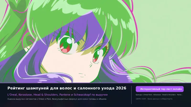Глобальные бренды шампуней 2026