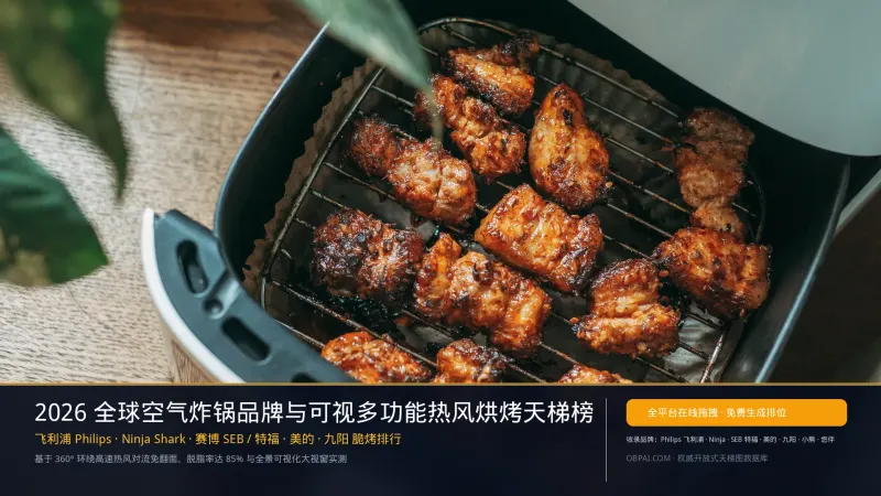 2026年全球空气炸锅品牌排行榜