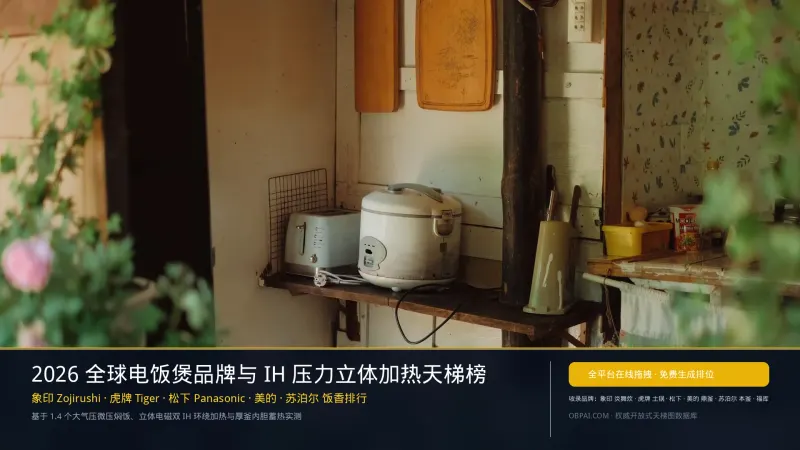 2026年全球电饭煲品牌排行榜