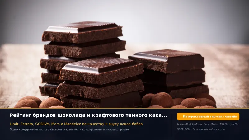 Глобальные бренды шоколада 2026
