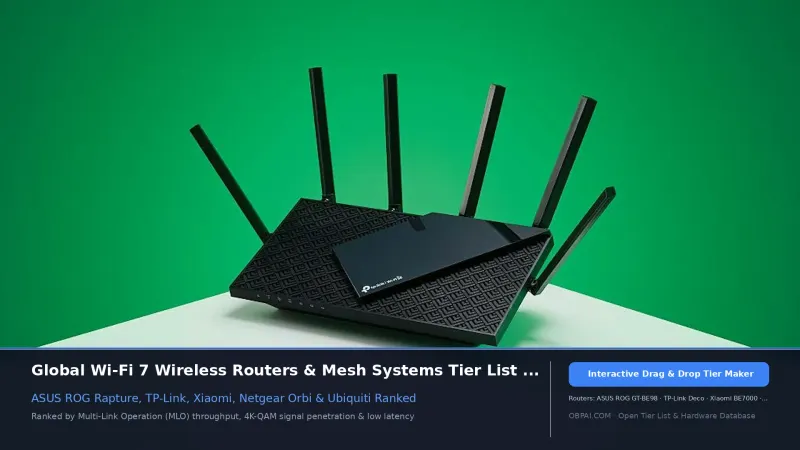 Global Wi-Fi Router Brands Tier List 2026