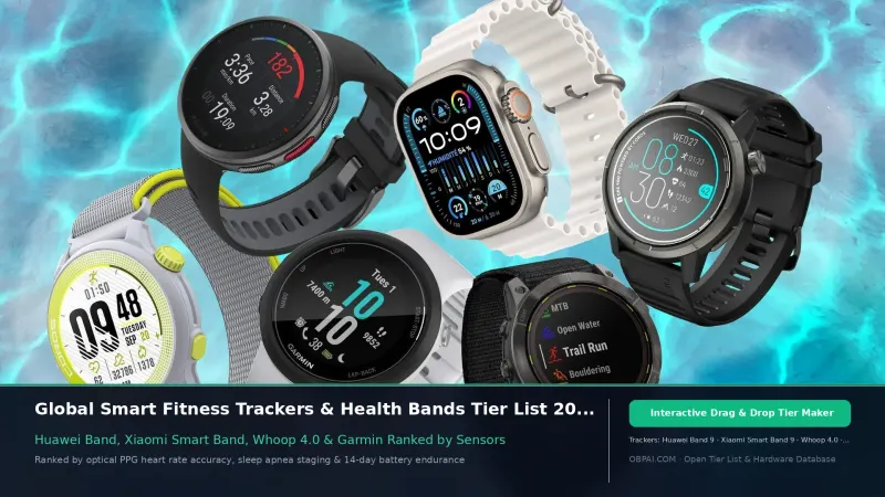 Global Fitness Tracker & Smart Band Brands Tier List 2026