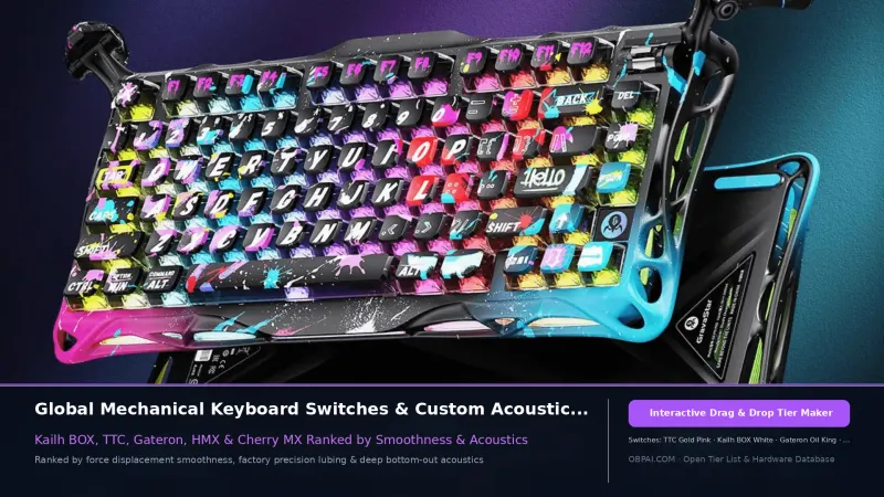 Global Mechanical Keyboard Switches Tier List 2026