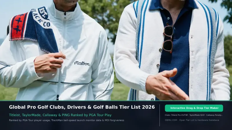 Global Golf Equipment & Club Brands Tier List 2026