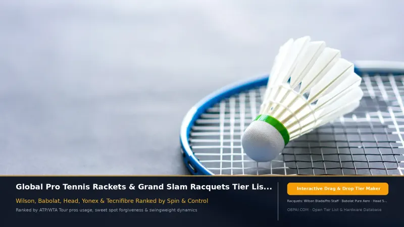Global Tennis Racket Brands Tier List 2026