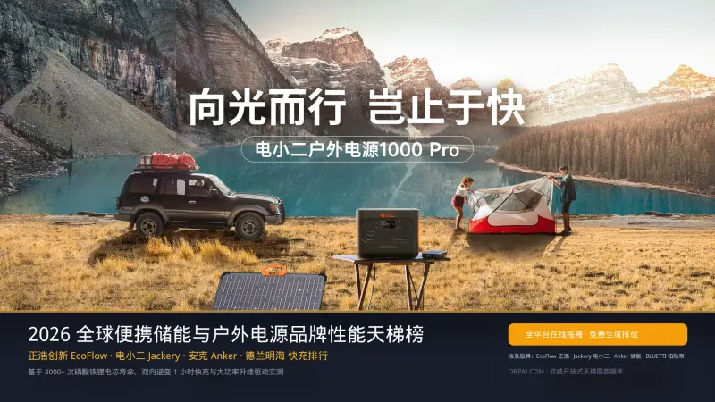 2026年全球便携储能与户外电源品牌排行榜