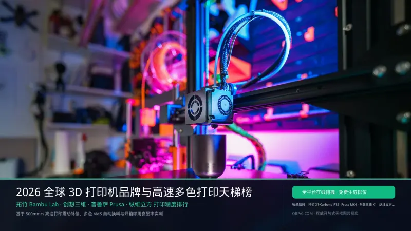 全球3D打印机品牌排行榜