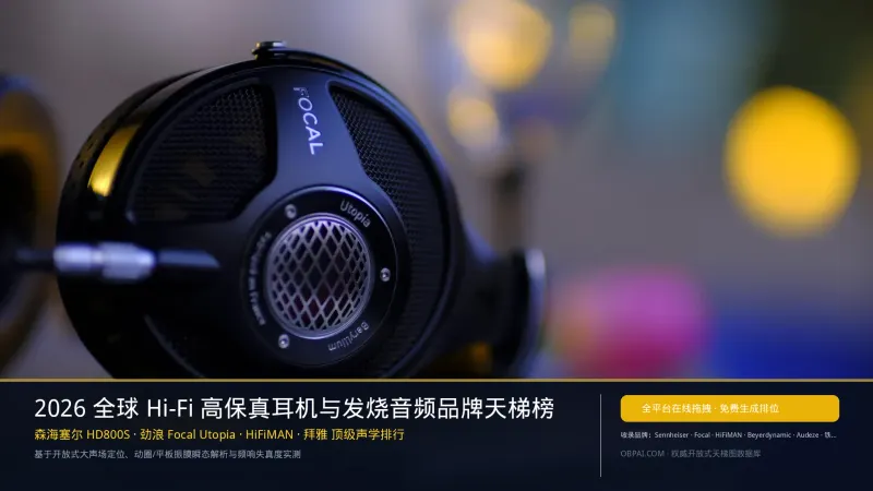 全球Hi-Fi高保真耳机品牌排行榜