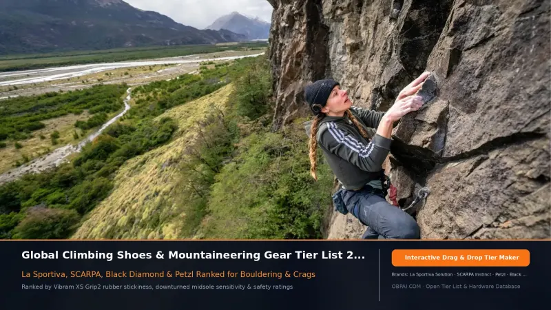 Global Climbing Shoes & Mountaineering Gear Brands
