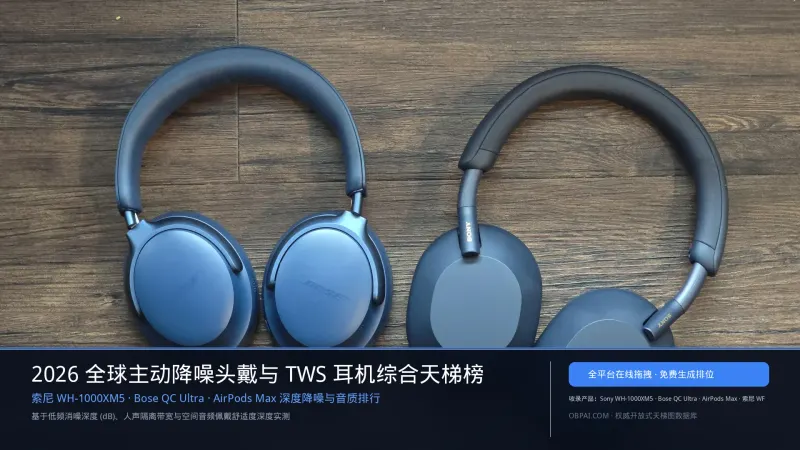 全球主动降噪头戴与TWS耳机排行榜