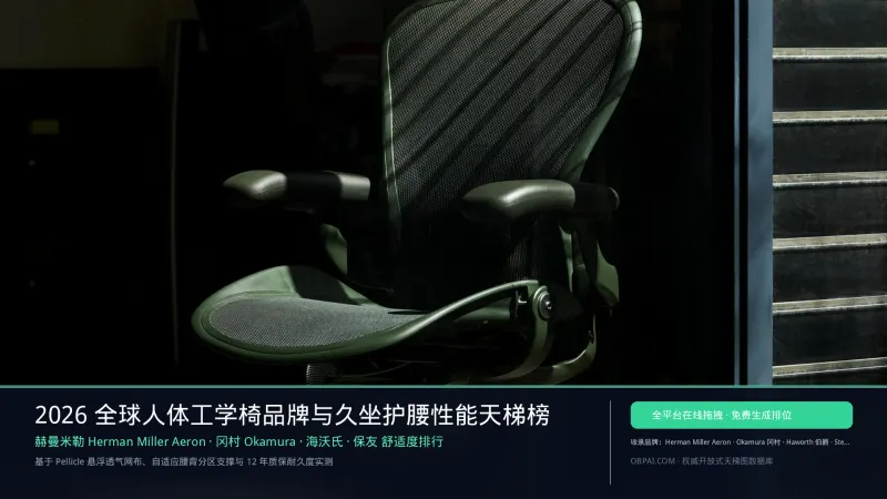 全球人体工学椅品牌排行榜